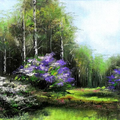 Lilac in the forest
