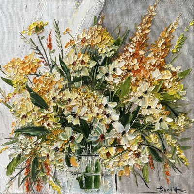 Bouquet on the window