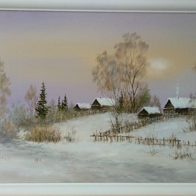 Oil painting “Winter”