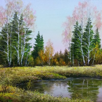 Oil painting “Autumn landscape”