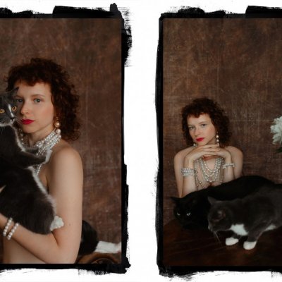 “The Lady with the Cats” series