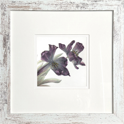 Purple rhythm. Graphic miniature from the “Floral Miniatures” series