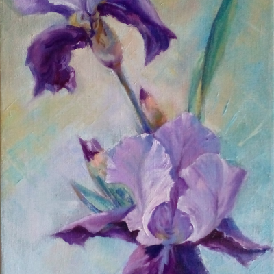 A bouquet of irises