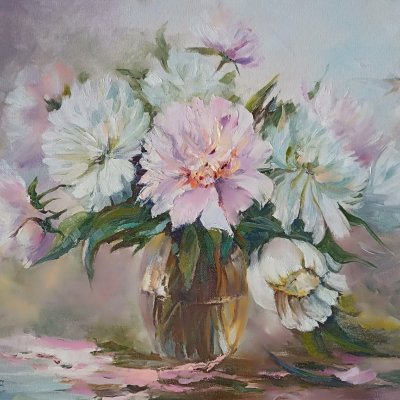 Peonies in a vase