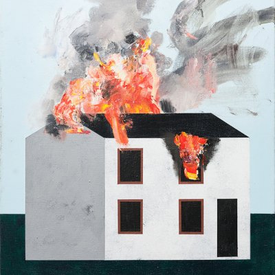 house on fire