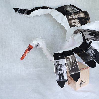 Stork (photo-sculpture)