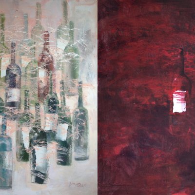Red and White (diptych)