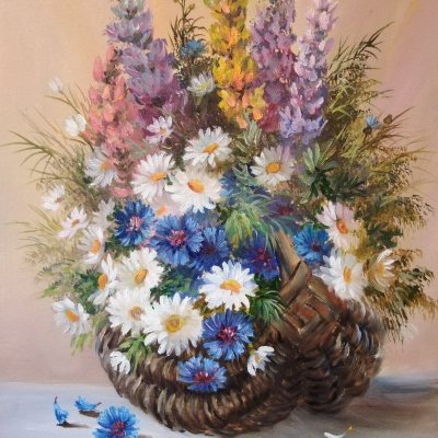 Flower basket.