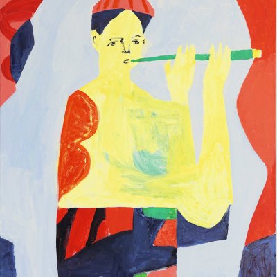Boy with a flute