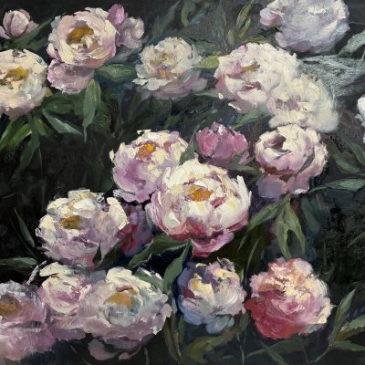 Evening peonies