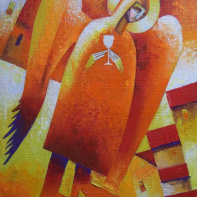 Angel with a bowl