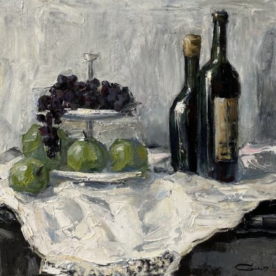 Still life with grapes
