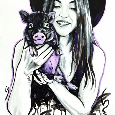 Tanya and totem pig