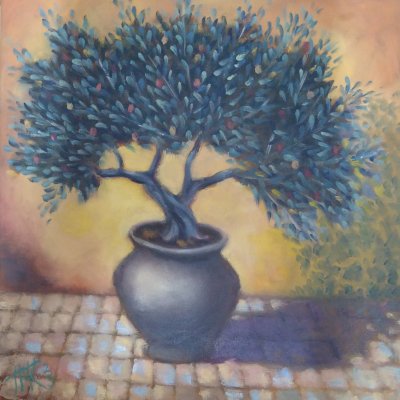 The painting “Olive tree”