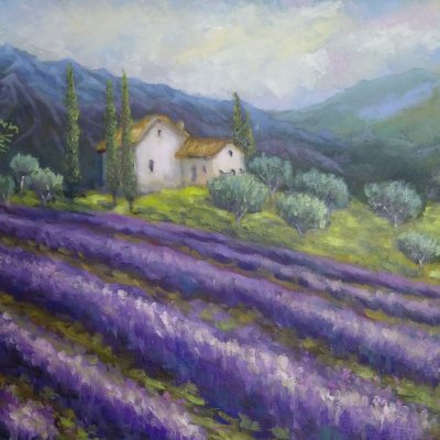 The painting “lavender aole”