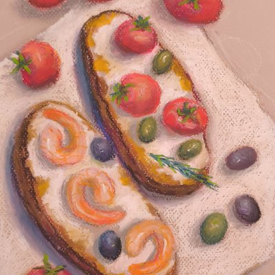 The painting “Sandwiches”