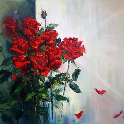 Red Roses Angle