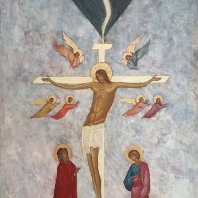 Crucifixion. Triptych.