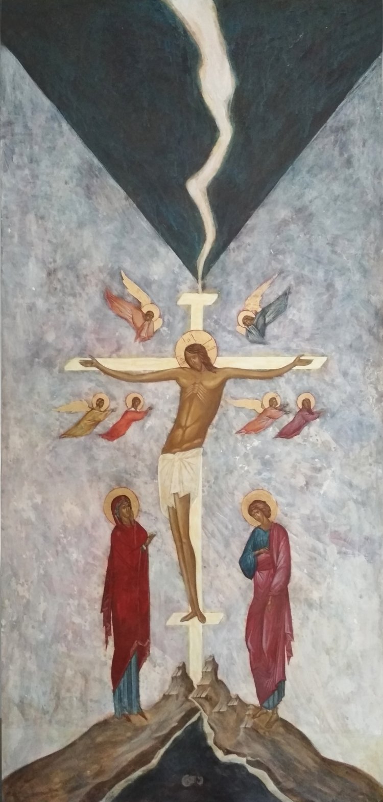 Crucifixion. Triptych.