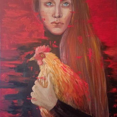 A girl with a cock