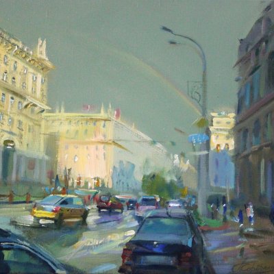 Rainbow after rain