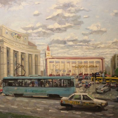 Движение транспорта в Минске