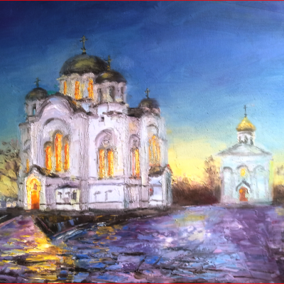 Morning service. Spaso-Efrosynevsky Monastery. Polotsk