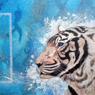Tiger on the Frost