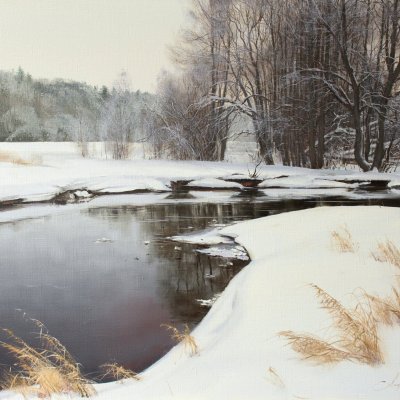 Река Узлянка. Зима (из серии)