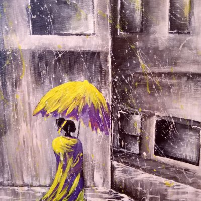 “Girl with an umbrella”