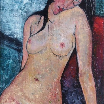 Seated nude