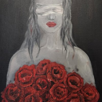 Букет красных маков