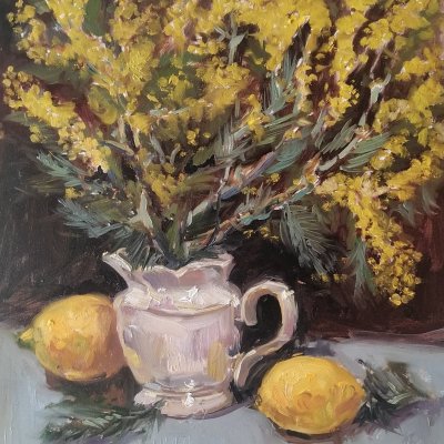 Mimosa and lemons