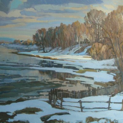 Ice drift on Sozh