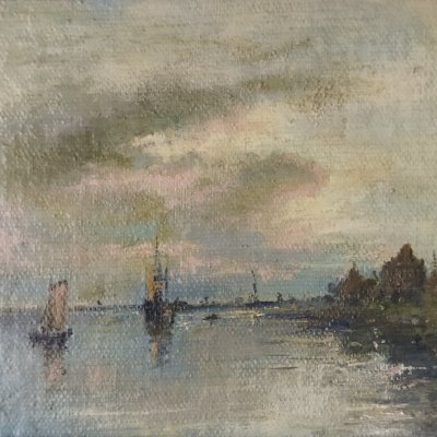 landscape with boats