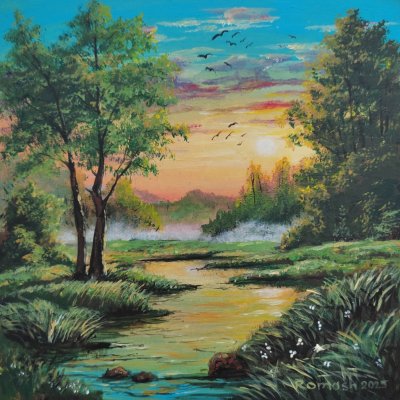 At dawn