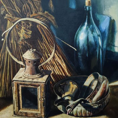 Still life in oil