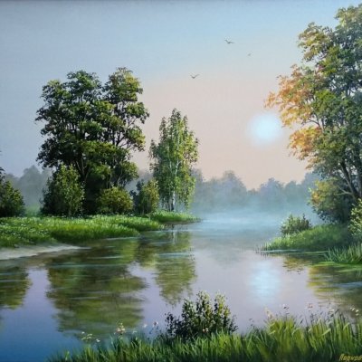 Oil painting “Morning”