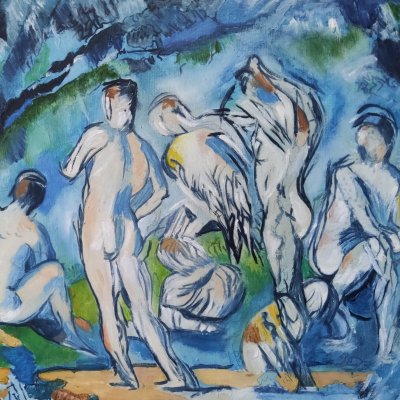Bathers based on paintings by Paul Cezanne