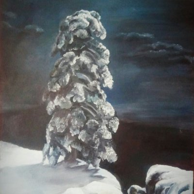 Копия картины Ивана Шишкина "На севере диком"