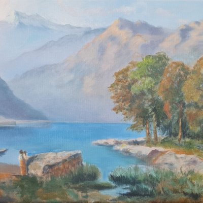 Вид на озеро Леман