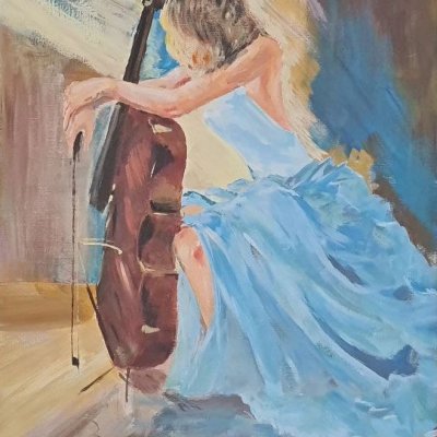 The girl with the cello