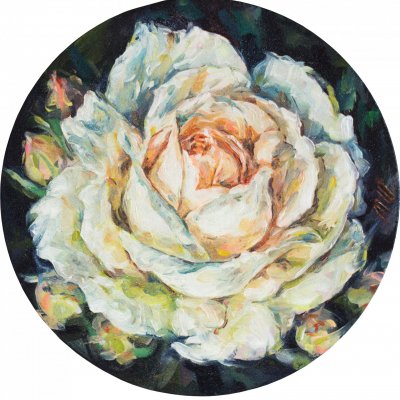 Tea rose (round)