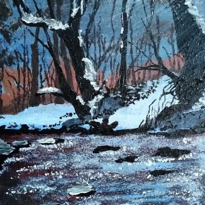 Painting Acrylic With Winter