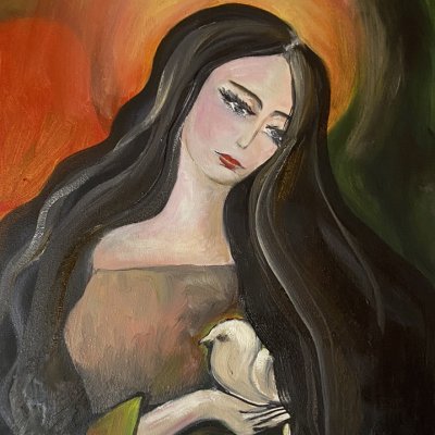 Girl with a bird