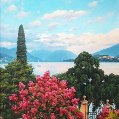 Italy, view of Lake Como.