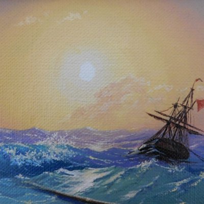 Miniature with painting Aivazovsky 2