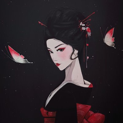 Portrait of a Japanese woman
