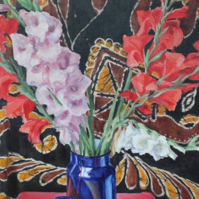 Still life with gladioli