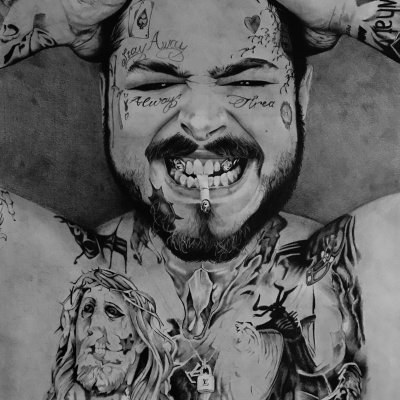 Портрет Post Malone